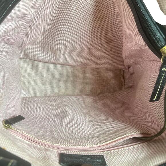 Dooney & Bourke Women's Leather Tote Bag - Black Spacious Shoulder Handbag - Picture 6 of 12